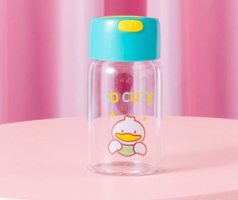 New Glass High Borosilicate Portable Female Cute Mini (Option: Lake Water Green Color-150ml)
