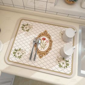 Kitchen Household Dining Table Table Wash-free Mat (Option: Rose Knight-4050cm)